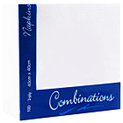 Combinations 2 Ply White Napkins 40cm