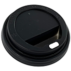 Zeus Packaging Black Hot Cup Lids 8oz