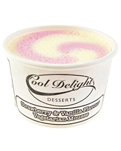 Cooldelight Frozen Vegetarian Strawberry & Vanilla Mousse