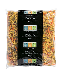 Triple Lion Fusilli Tricolour Pasta