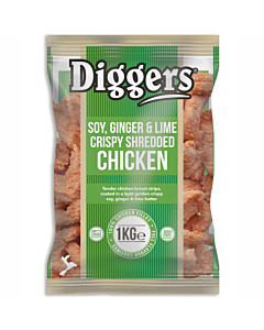 Diggers Frozen Soy, Ginger & Lime Crispy Shredded Chicken