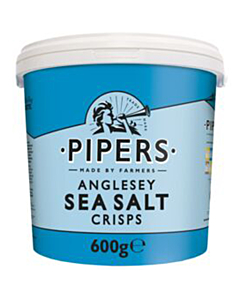 Pipers Anglesey Sea Salt Vegan Sharing Crisps Tub