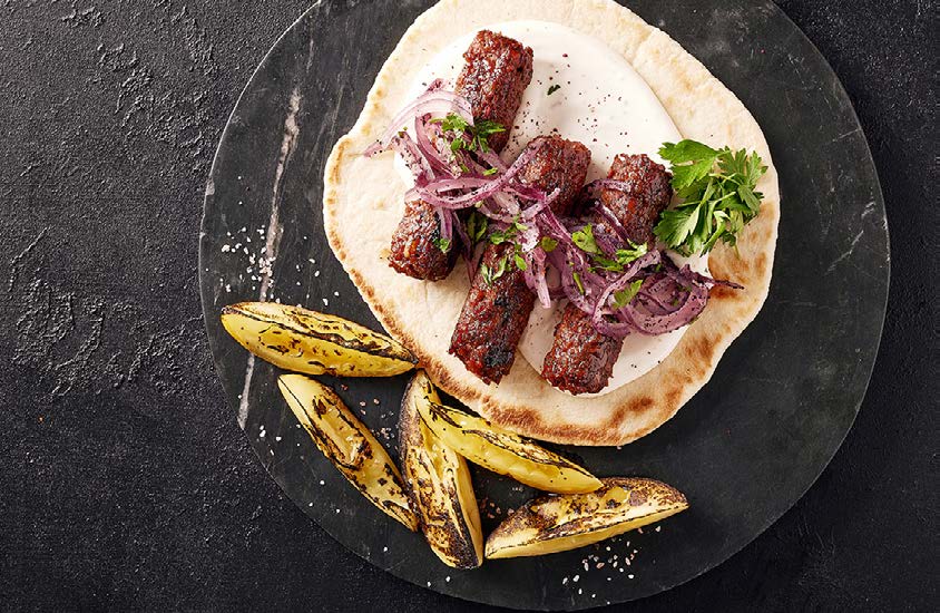 Redefine meat lamb style kebab